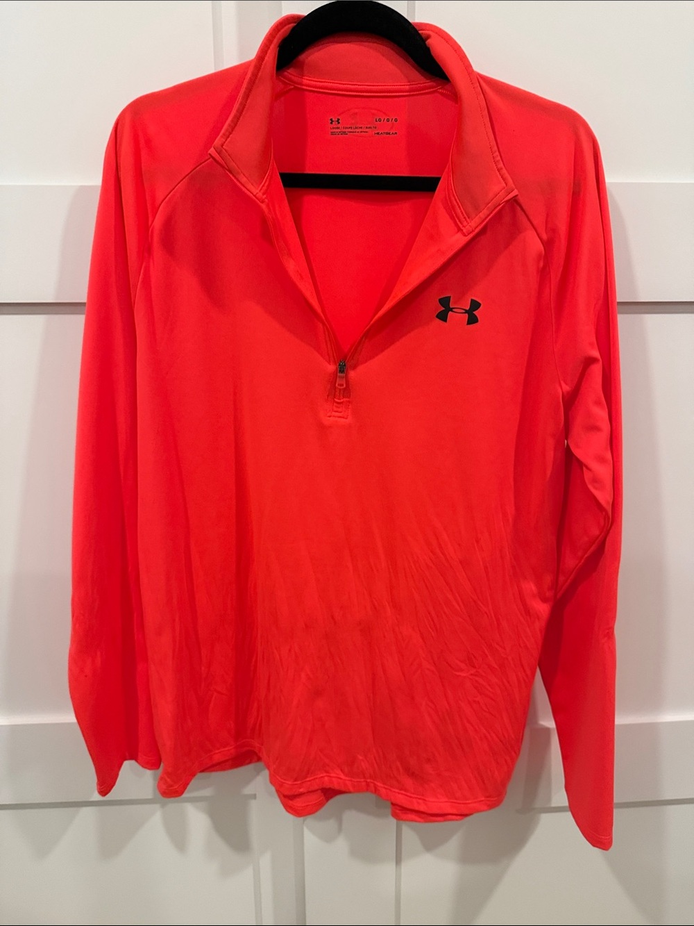 Under Armour Men’s Quarter-Zip Performance Pullover - Coral Red